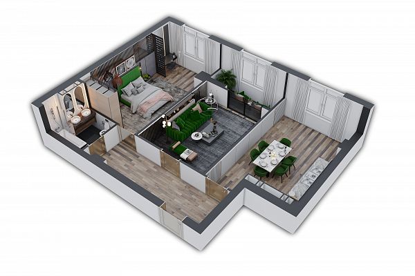 Space floor plan